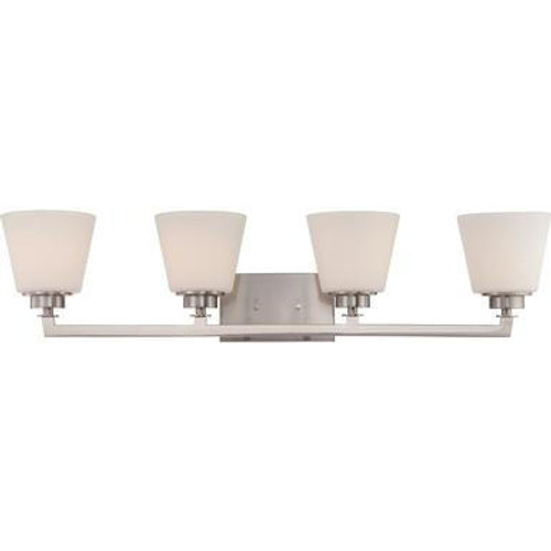 Nuvo Lighting Nuvo 60-5454 Brushed Nickel 4 Light Wall Mount Fixture 