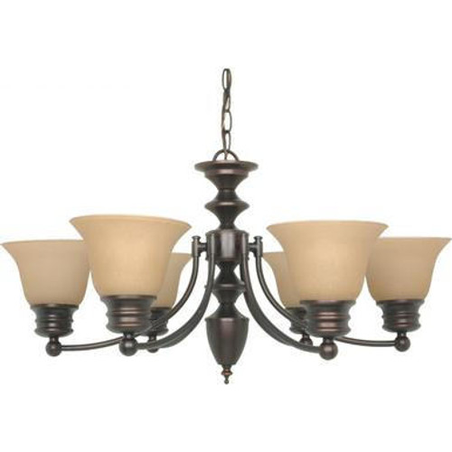 Nuvo Lighting Nuvo 60-1274 Mahogany Bronze 6 Light Ceiling Mount Fixture 
