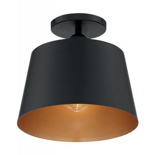 Nuvo Lighting Nuvo 60-7332 Black and Gold Ceiling Mount Fixture 