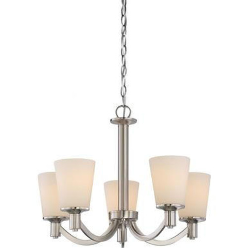 Nuvo Lighting Nuvo 60-5825 Brushed Nickel 5 Light Ceiling Mount Fixture 