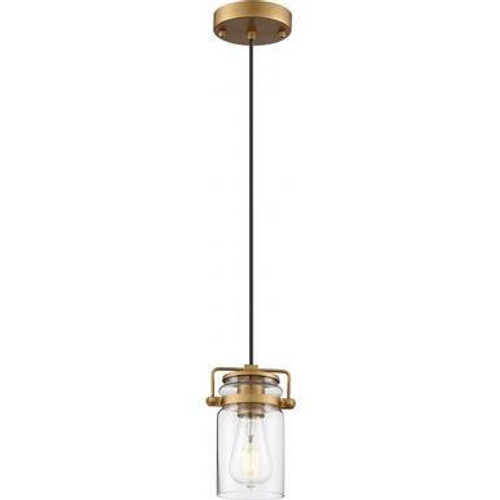 Nuvo Lighting Nuvo 60-6735 Vintage Brass Wall Mount Fixture 