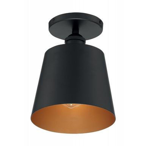 Nuvo Lighting Nuvo 60-7331 Black and Gold Ceiling Mount Fixture 