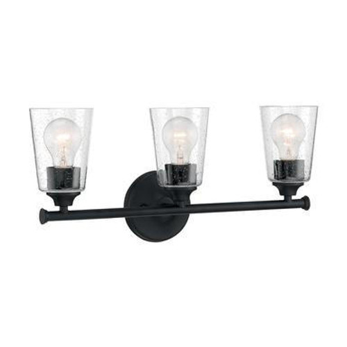 Nuvo Lighting Nuvo 60-7283 Matte Black 3 Light Wall Mount Fixture 