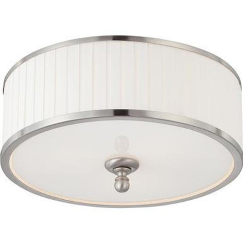 Nuvo Lighting Nuvo 60-4741 Brushed Nickel 3 Light Ceiling Mount Fixture 