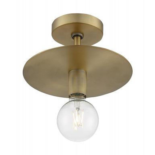 Nuvo Lighting Nuvo 60-7244 Vintage Brass Ceiling Mount Fixture 