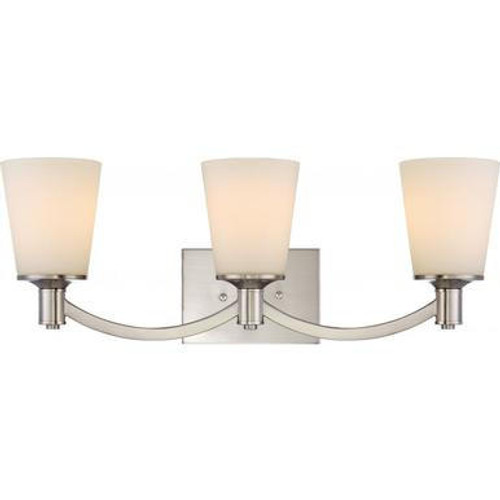 Nuvo Lighting Nuvo 60-5823 Brushed Nickel 3 Light Wall Mount Fixture 