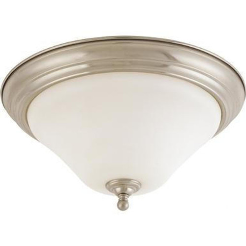 Nuvo Lighting Nuvo 60-1826 Brushed Nickel 2 Light Ceiling Mount Fixture 