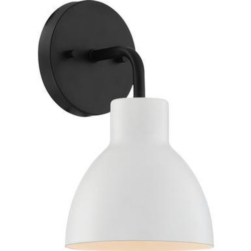 Nuvo Lighting Nuvo 60-6784 Matte Black with White Wall Mount 