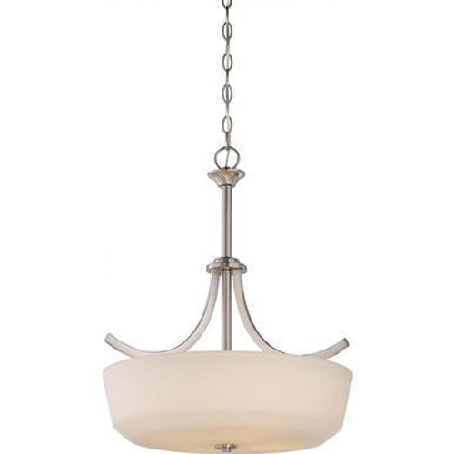 Nuvo Lighting Nuvo 60-5827 Brushed Nickel 4 Light Ceiling Mount Fixture 