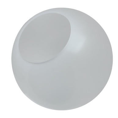 LBS Lighting 10" Frost Plastic Light Globe with 5.25" Neckless Opening