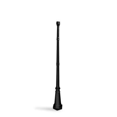 Gama Sonic DP55F0 - Black Decorative Solar Lamp Post with 3" Fitter