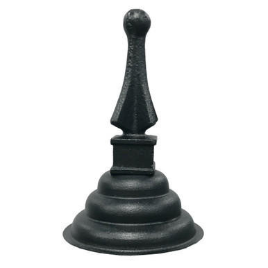 LBS Lighting Black Decorative Aluminum Post Top Finial 