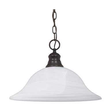 Satco 60-391 1 LT Hanging Dome Pendant