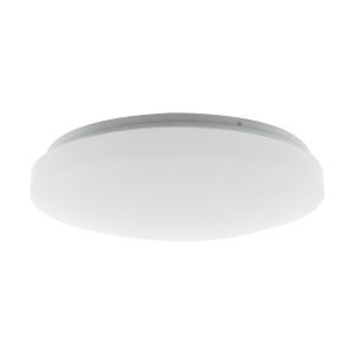 Satco 62-1213 White Flush-Mount Light with Microwave Sensor