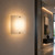 V6628-33 Volume Lighting - Brushed Nickel LED Wall Mount Sconce with White Glass Shade - 3000K