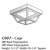 Incon Lighting Incon CAGE-1601 Replacement White Plastic Frame Cage 