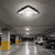 65W Square LED Parking Garage Light - Low Profile - Bronze