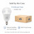 Sunlite A15/LED/6W/930 – 6W LED A15 Appliance Clear Bulb – E12 Base – 3000K 