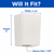 Volume Lighting GS-117 - 4.25" White Frosted Square Glass Shade Replacement