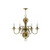 Volume Lighting Volume V4616-0 Polished Solid Brass Chandelier Light Fixture 