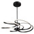 Artcraft Lighting Artcraft AC7688BK Equinox Swirl LED Black Pendant Light 