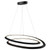 Artcraft Lighting Artcraft AC7679BK Ara Oval Black LED Pendant Light Fixture 