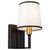 Artcraft Lighting Artcraft SC13347BK Coco Gold/Black Wall Sconce Light 