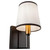 Artcraft Lighting Artcraft SC13347BK Coco Gold/Black Wall Sconce Light 