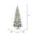 Vickerman 5.5' Flocked Pacific Artificial Christmas Tree Pure White LED Lights