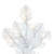 Vickerman 6.5' Crystal White Pine Slim Artificial Christmas Tree 450 Pure White LED Lights