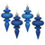 Vickerman N500002 - Blue Finial Ornament