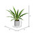 FU191223 Vickerman - 23 in Green Yucca Artificial Bush - In White Ceramic Pot