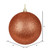 N593071DG Vickerman - 12 in Coral Glitter Ball Christmas Ornament