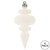 Vickerman N500011 - White Finial Ornament