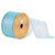 Q170154 Vickerman - 2.5 in x 10 yd Aqua Sheer Glitter Wired Decorative Ribbon