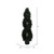 Vickerman 5' Artificial Green Cedar Double Spiral Topiary Black Plastic Pot
