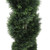 Vickerman 5' Artificial Green Cedar Double Spiral Topiary Black Plastic Pot