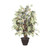 Vickerman 4' Artificial Frosted Maple Extra Full Bush Brown Plastic Container