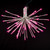 X21W090 Vickerman - 16 Inch Outdoor Pink LED Starburst Christmas Light - White Frame