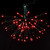 X21G083 Vickerman - 16 Inch Outdoor Red LED Starburst Christmas Light - Green Frame