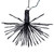 Vickerman 80Lt x 16" Black Starburst Warm White 5mm LED Lights