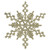 Vickerman M101538 - Champagne Snowflake Ornament