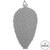 Vickerman MT195607D - Silver Pinecone Ornament