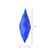 Vickerman M183122M - Cobalt Blue Finial Ornament