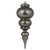 Vickerman N150687DMV - Pewter Finial Ornament
