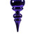 Vickerman N150666DSV - Purple Finial Ornament