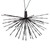 X21K161 Vickerman - 24 Inch Outdoor Warm White LED Starburst Christmas Light - Black Frame