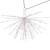 X21W169 Vickerman - 24 Inch Outdoor Pure White LED Starburst Christmas Light - White Frame