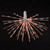 X21W168 Vickerman - 24 Inch Outdoor Orange LED Starburst Christmas Light - White Frame