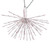 X21W190 Vickerman - 24 Inch 160-Light Outdoor Pink LED Starburst Christmas Light - White Wire